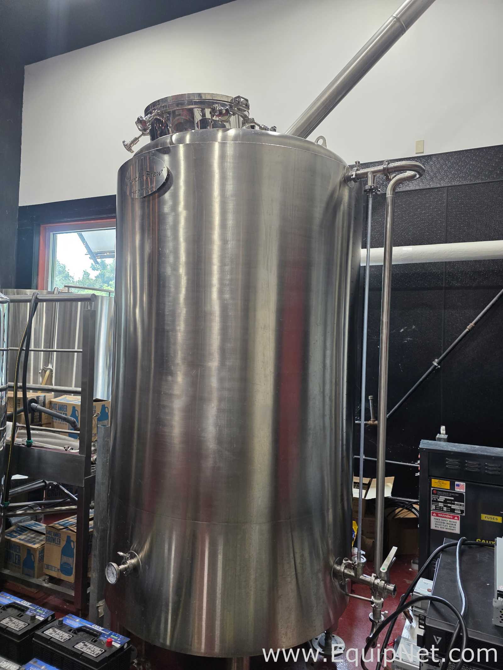 Equipamento de fabricação de cerveja e destilação aço inox Psycho Brew 20 BBL