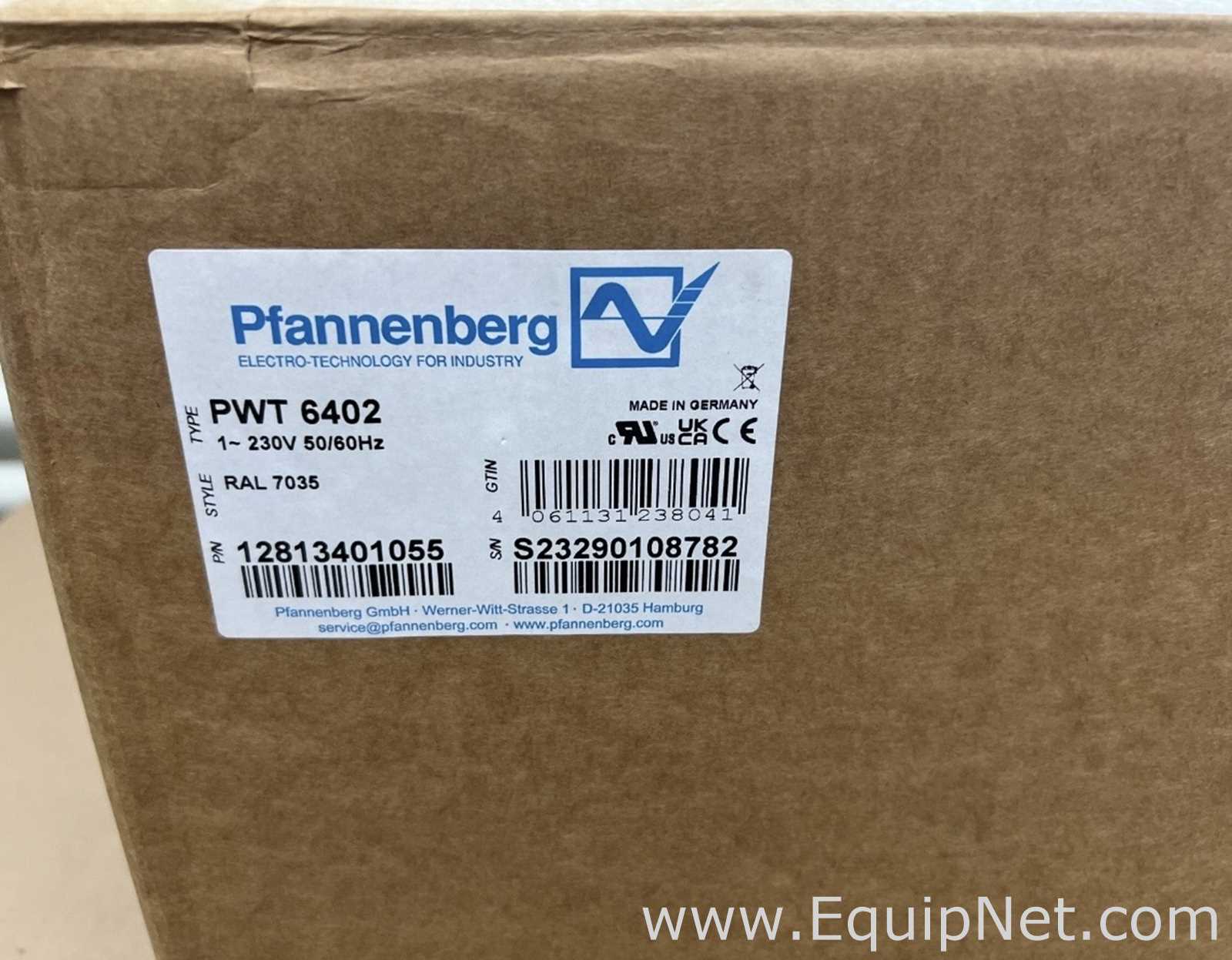 Unused Pfannenberg PWT 6402 Heat Exchanger