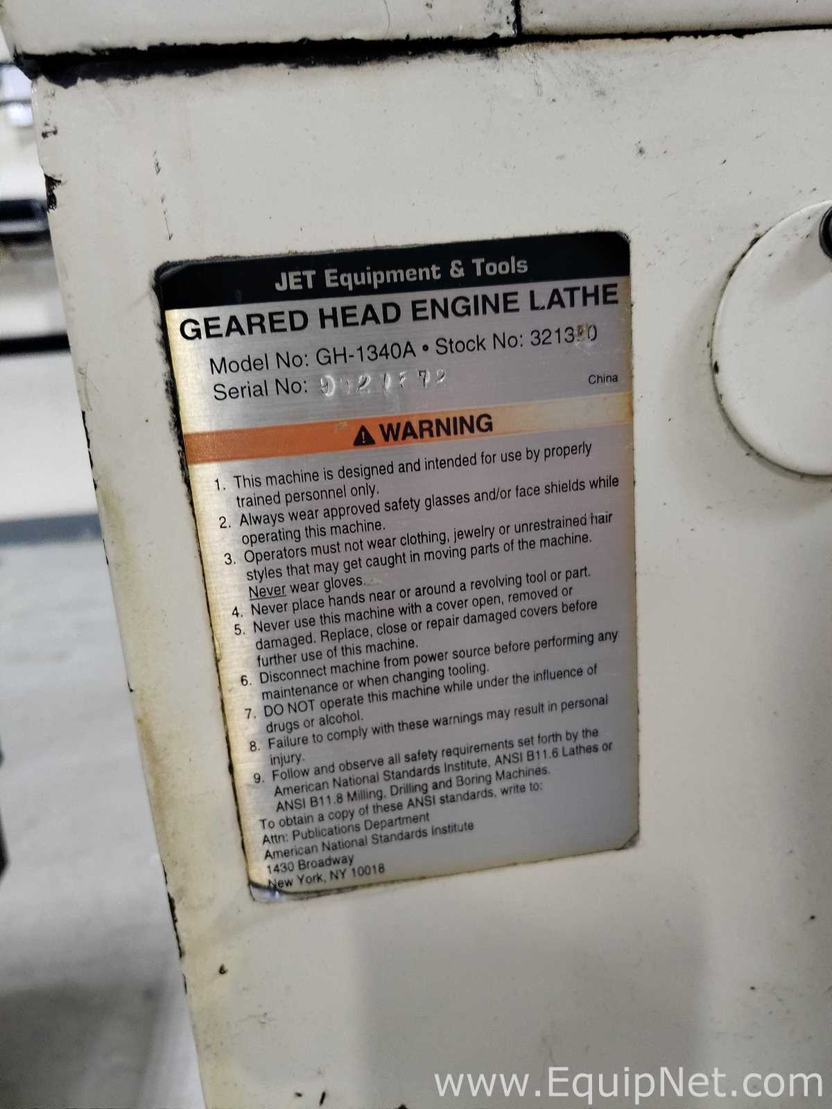 Torno Jet Equipment And Tools Co GHB-1340A