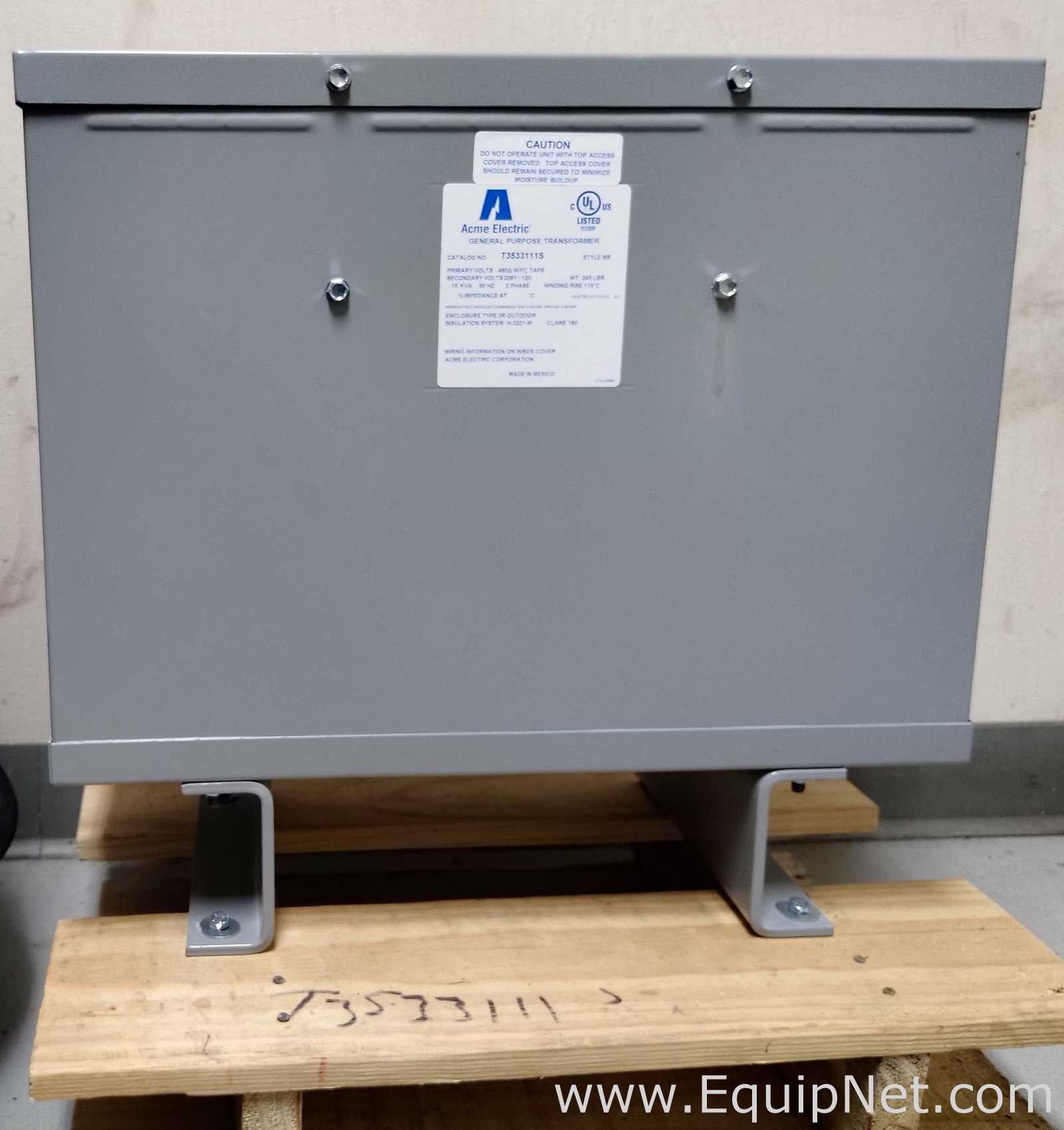 Transformador Acme Electric Company T3533111S. Sem Uso
