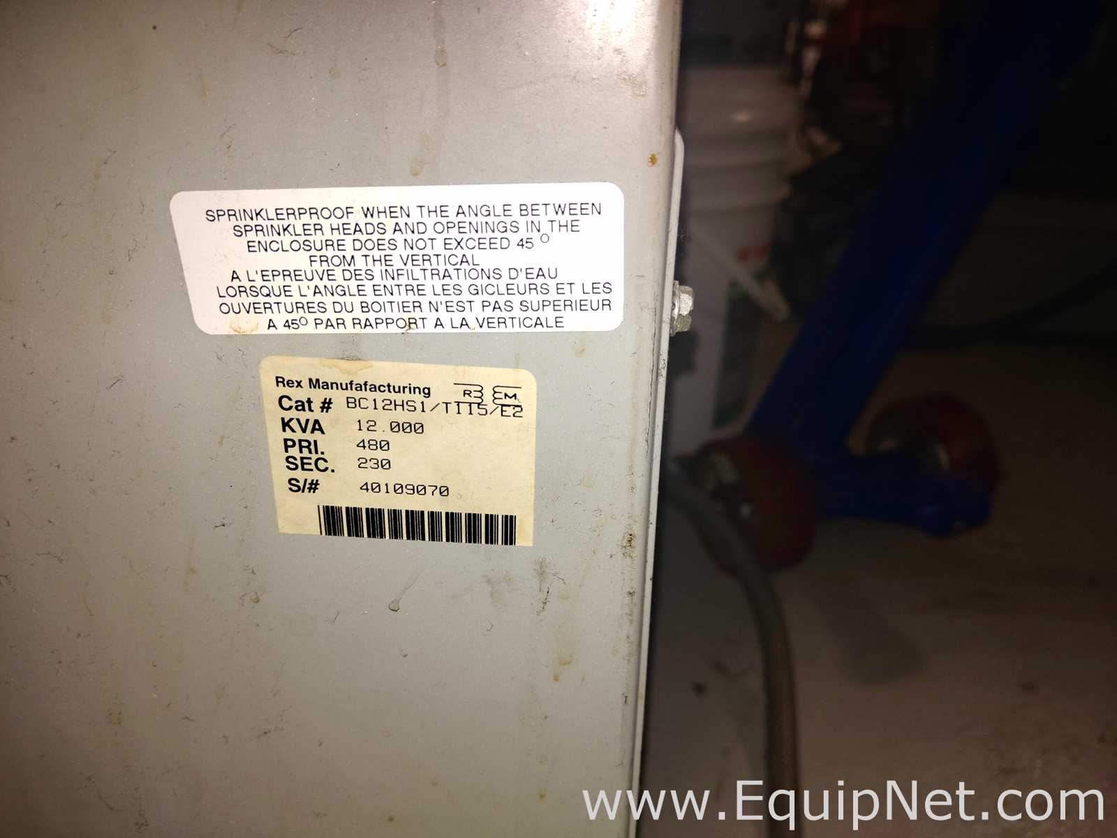 Transformador Rex Manufacturing BC12HS1/T115