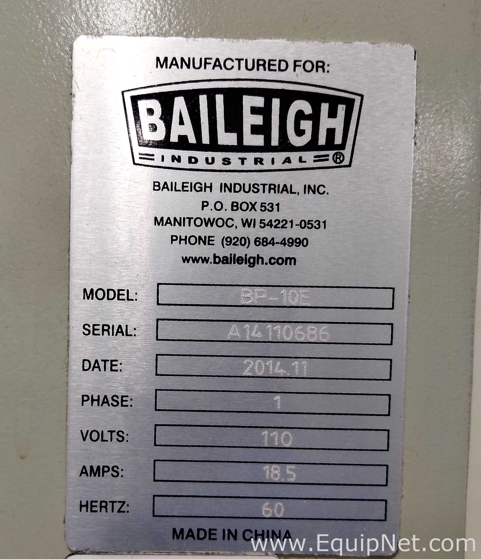 Baileigh Industrial BP-10E Hydraulic Metal Bench Press