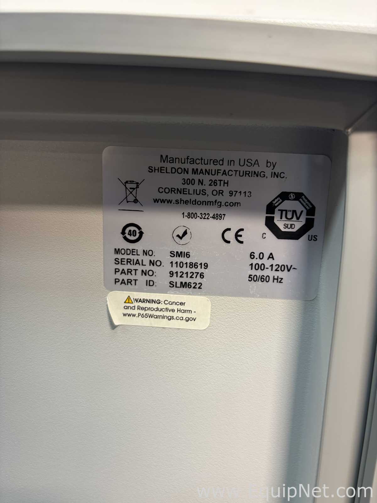 Sheldon Manufacturing Inc. SMI6 Incubator