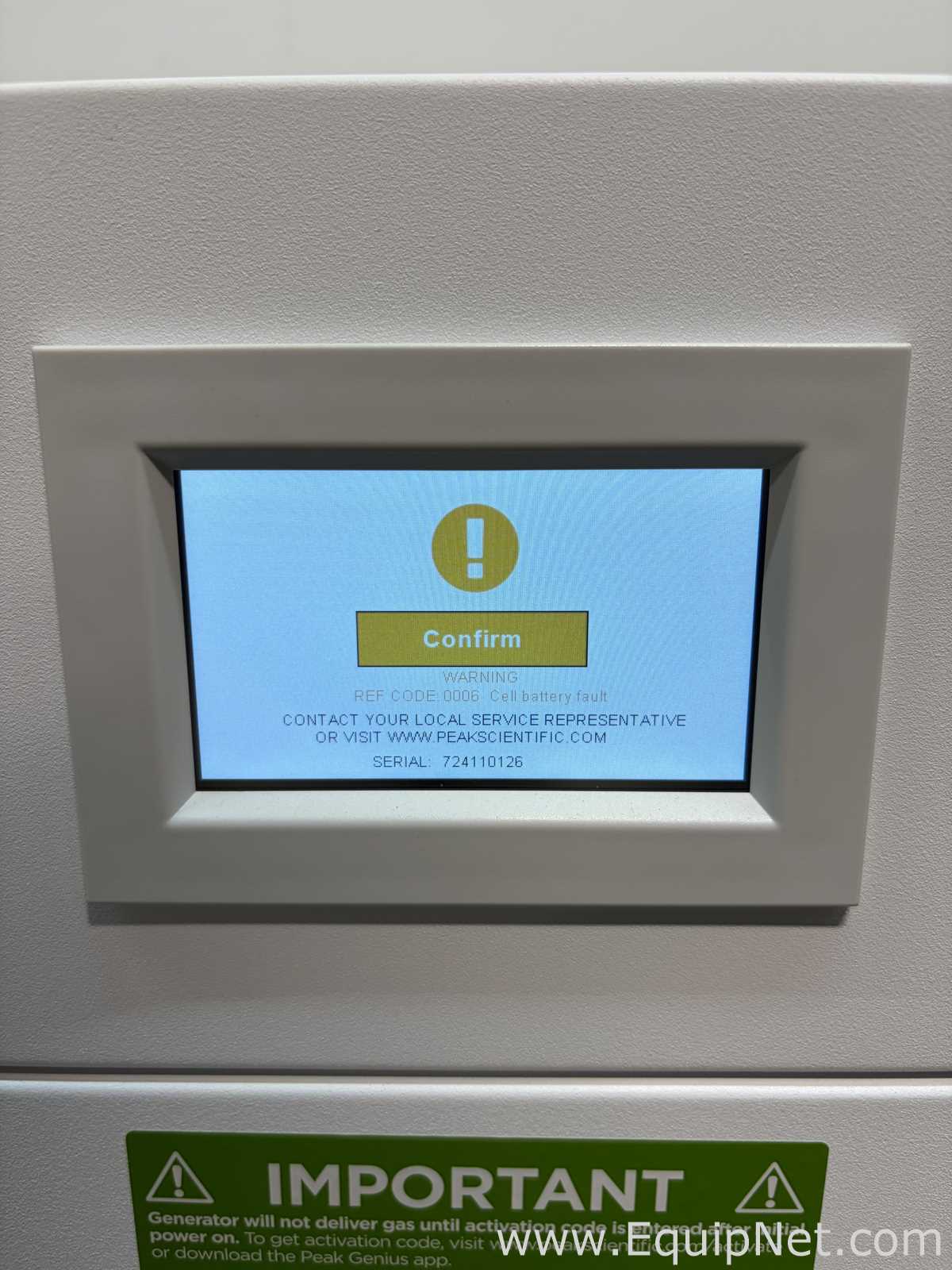 PEAK Scientific Genius XE35 230V Nitrogen Generator