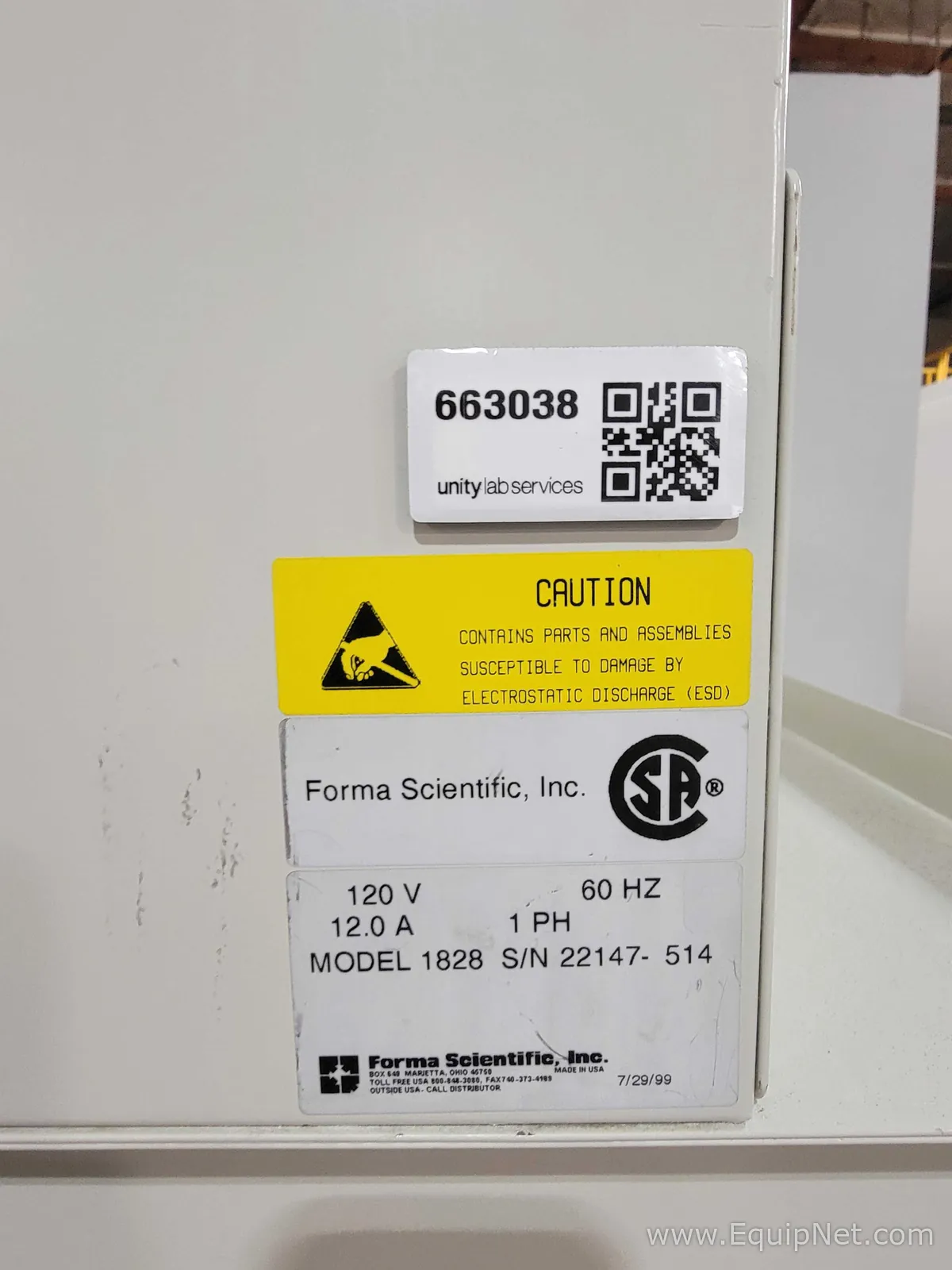 Cabina de Seguridad Biológica Forma Scientific 1828
