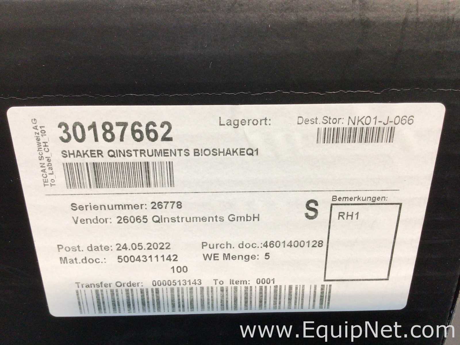 Unused Qinstruments BioShake Q1 Microplates Shaker