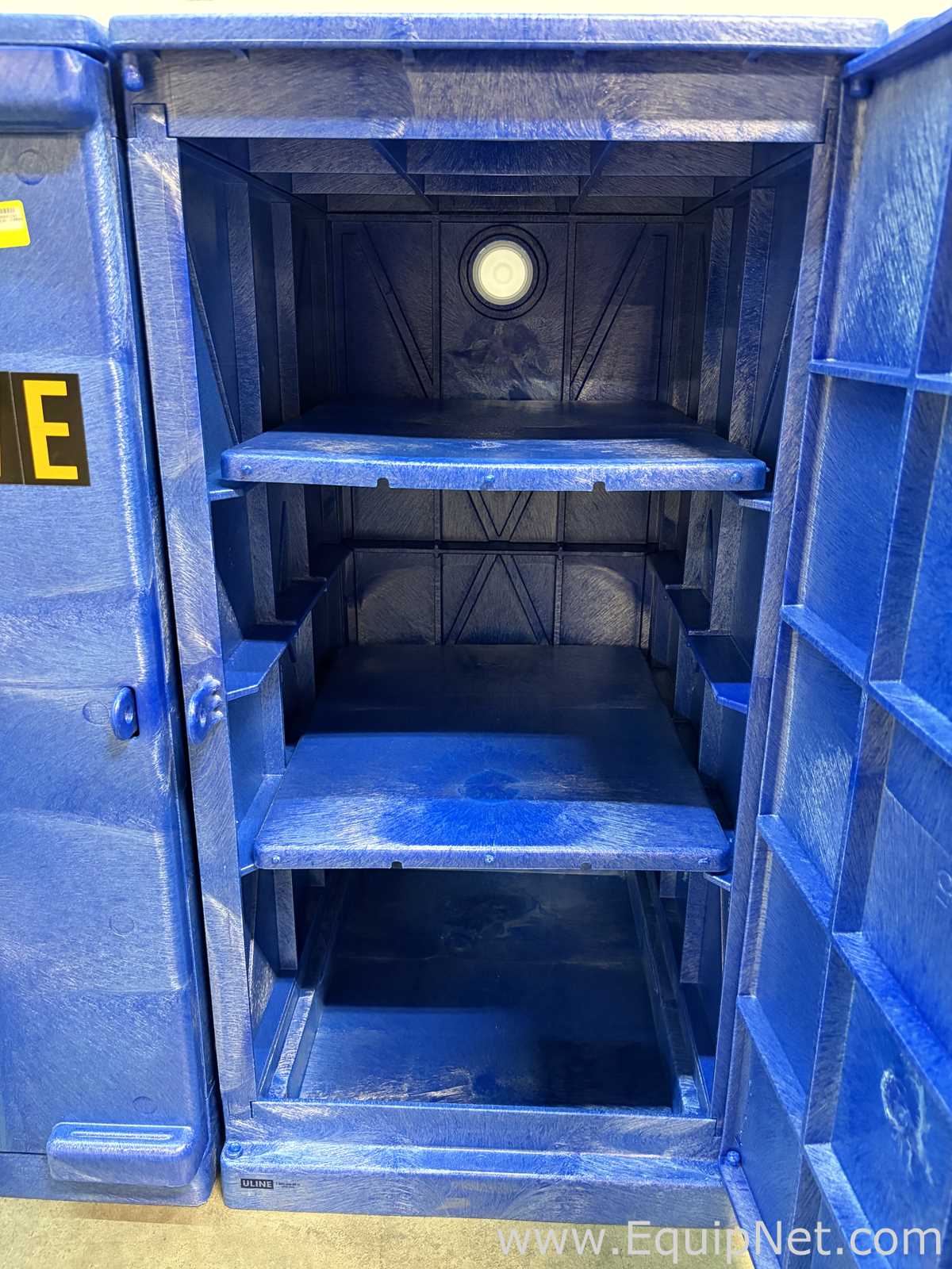 Lot of 5 Uline Poly Corrosive Safety Cabinet