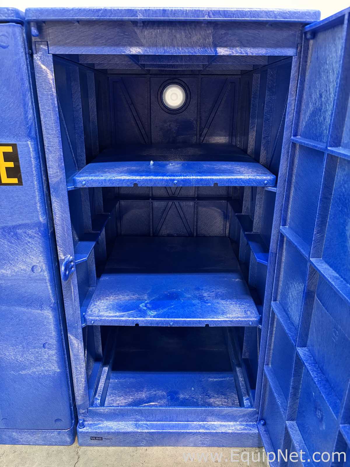 Lot of 5 Uline Poly Corrosive Safety Cabinet