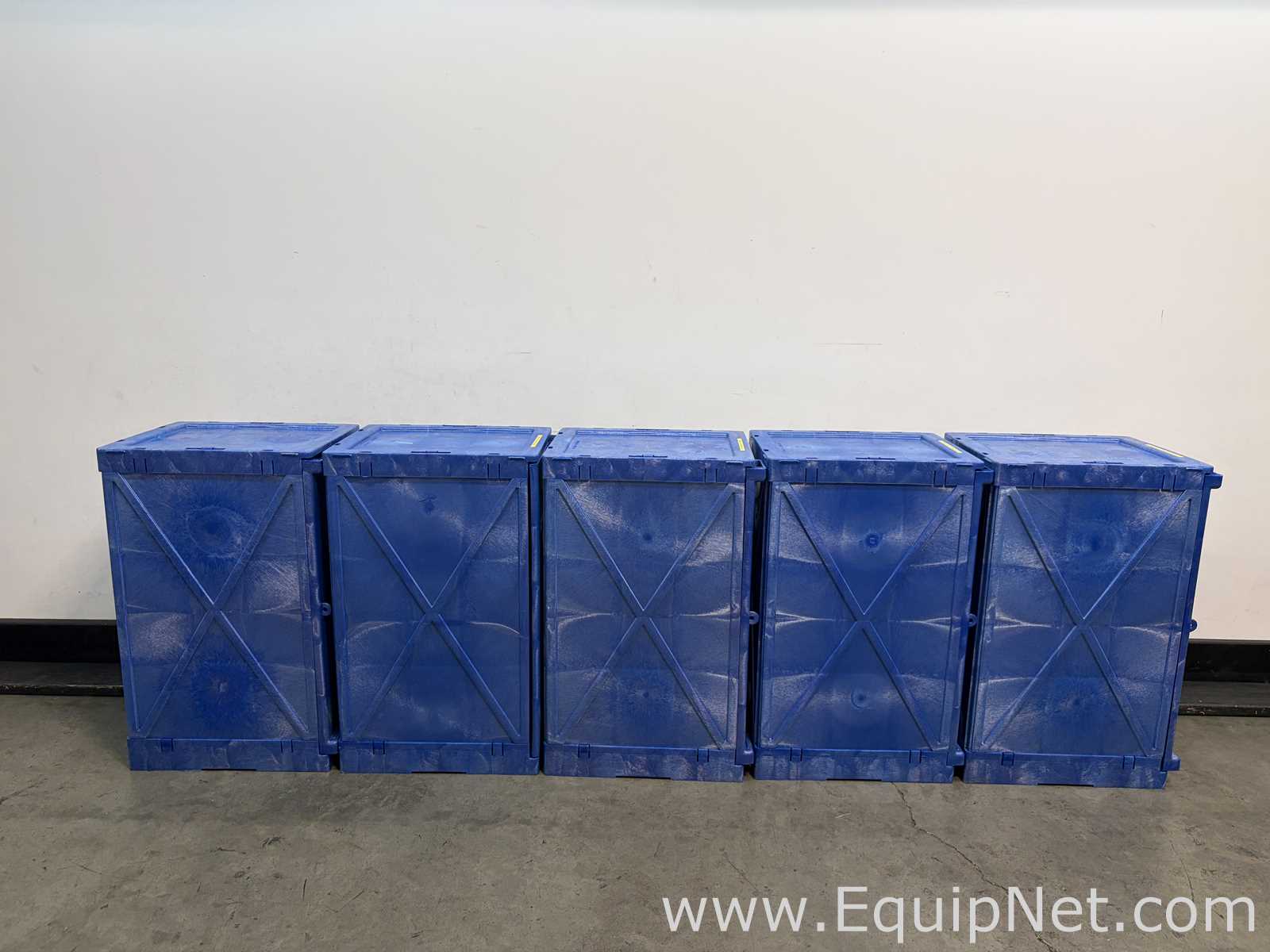 Lot of 5 Uline Poly Corrosive Safety Cabinet
