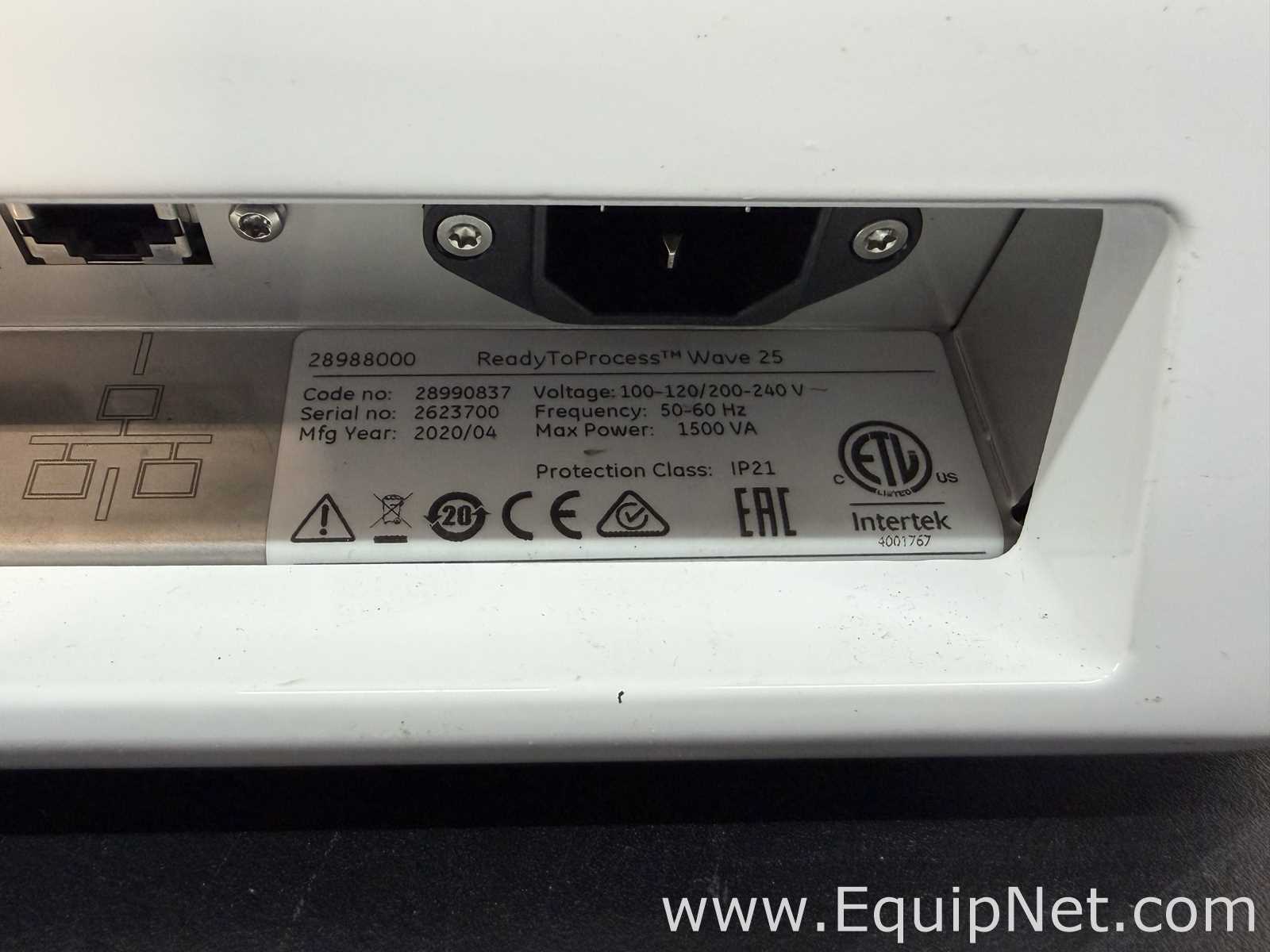 GE Wave 25 Bioreactor System With CBCU Full Comprehensive Gas Control and Monitoring Module