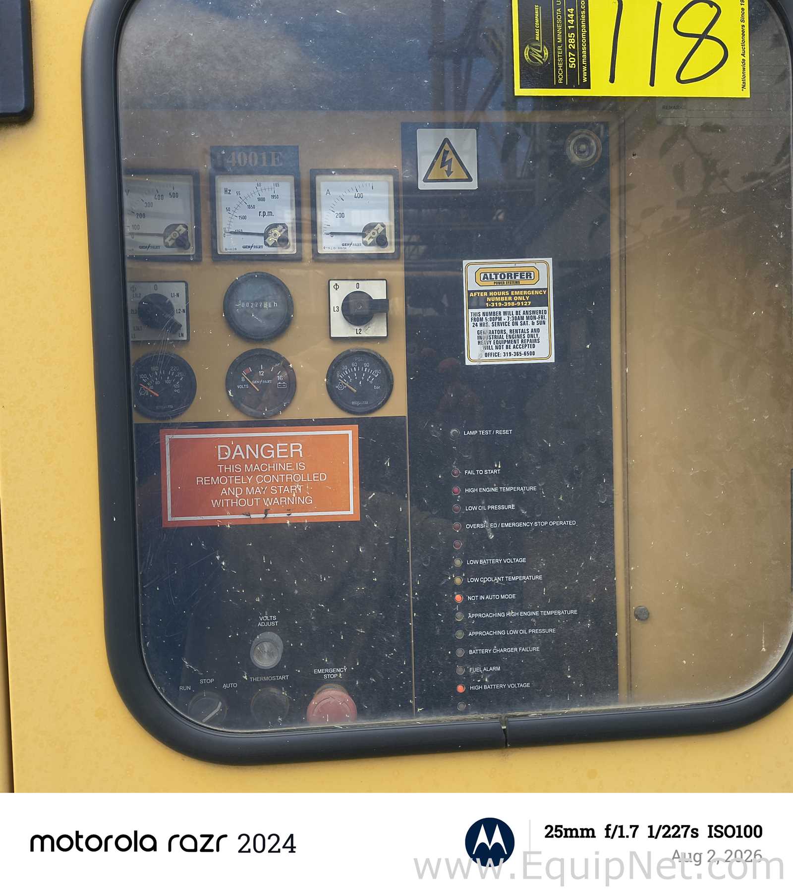 Olympian D125P1 Standby Diesel Generator