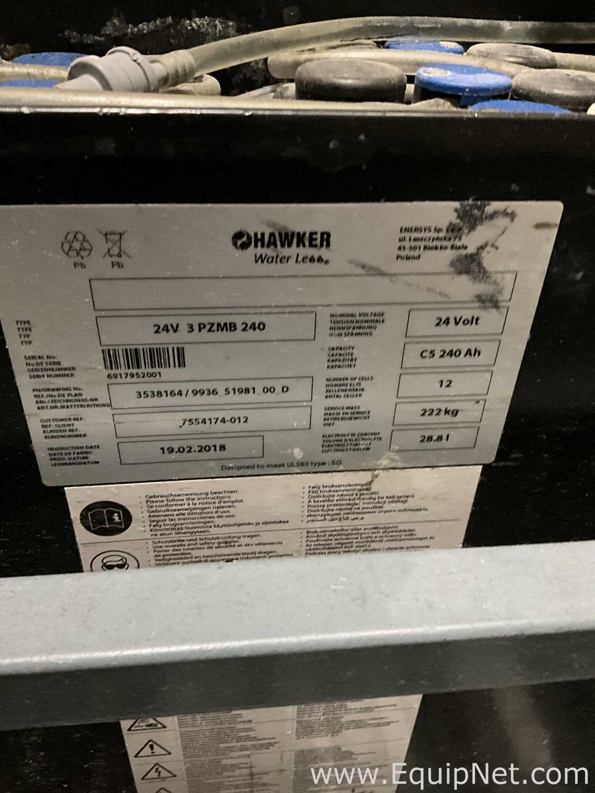 Hawker GmbH 24V 3PZMB240 Fork Lift Battery
