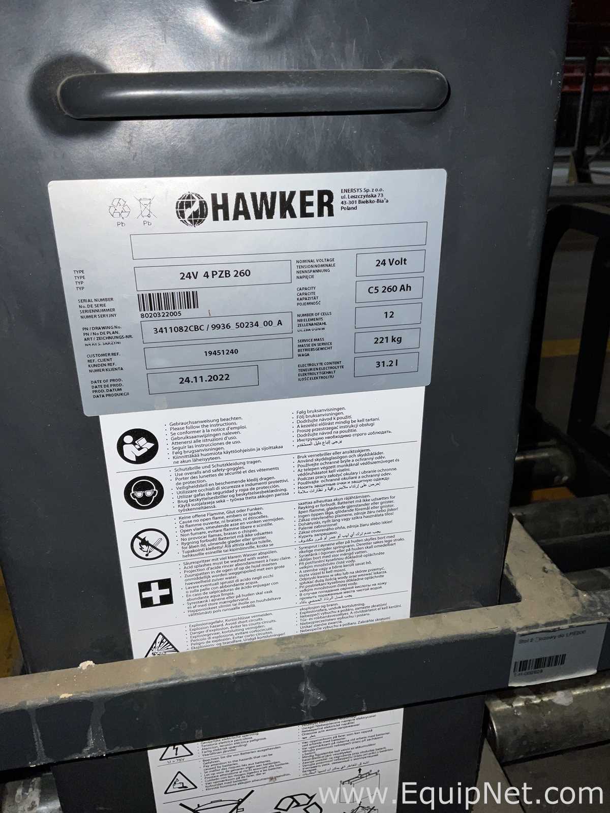 Hawker GmbH 24V 4PZB260 Fork Lift Battery