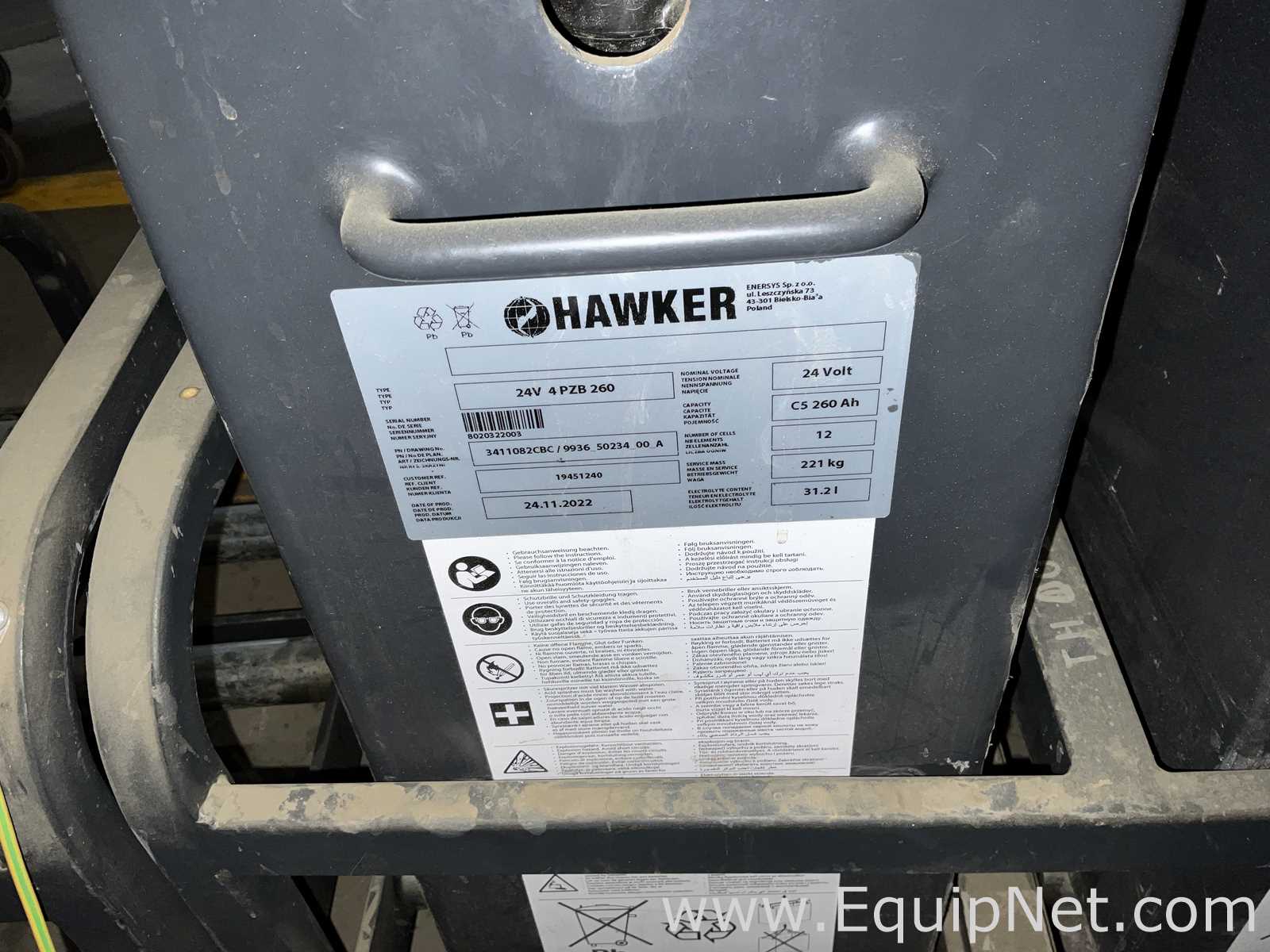 Hawker GmbH 24V 4PZB260 Fork Lift Battery