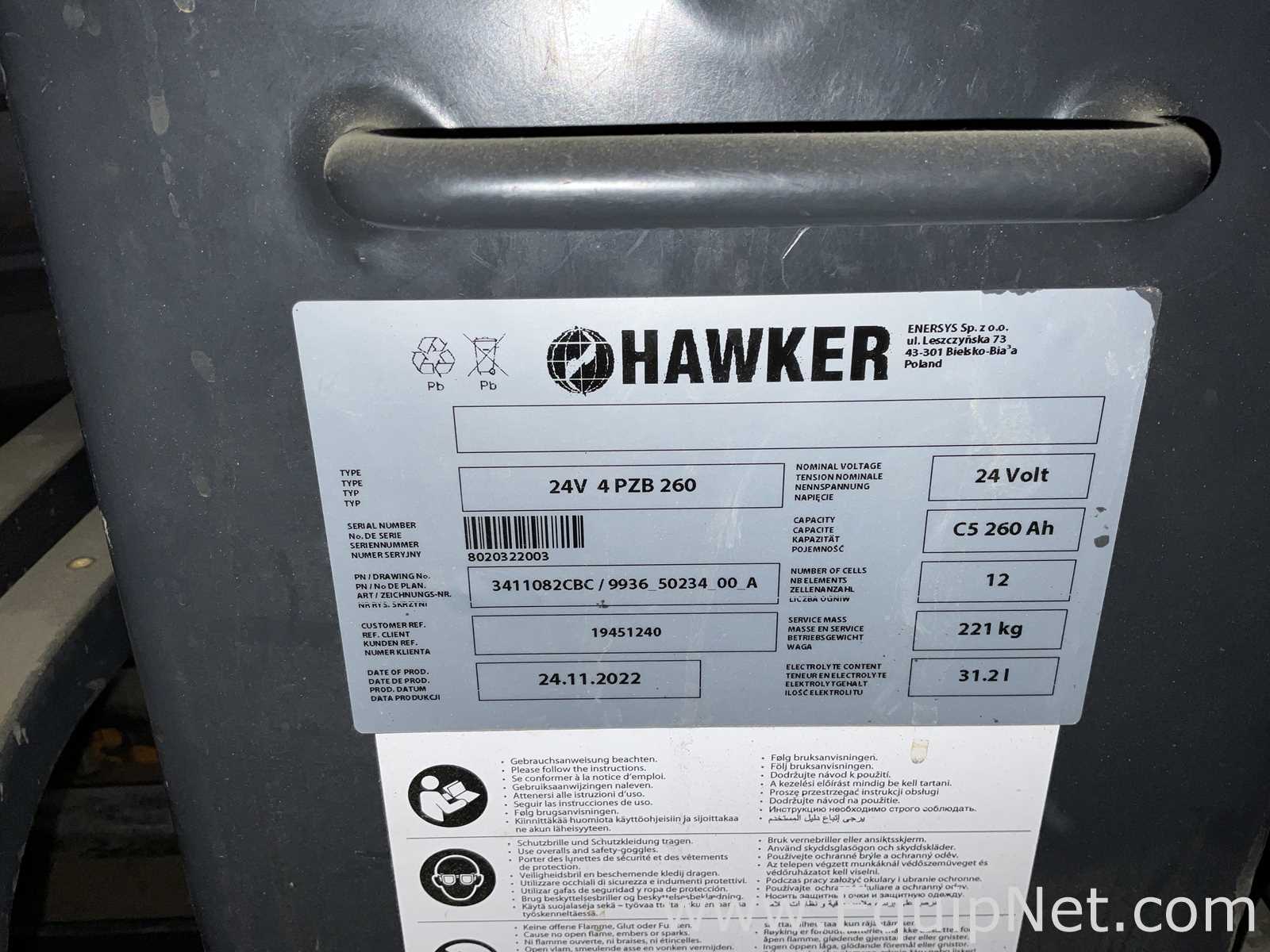 Hawker GmbH 24V 4PZB260 Fork Lift Battery