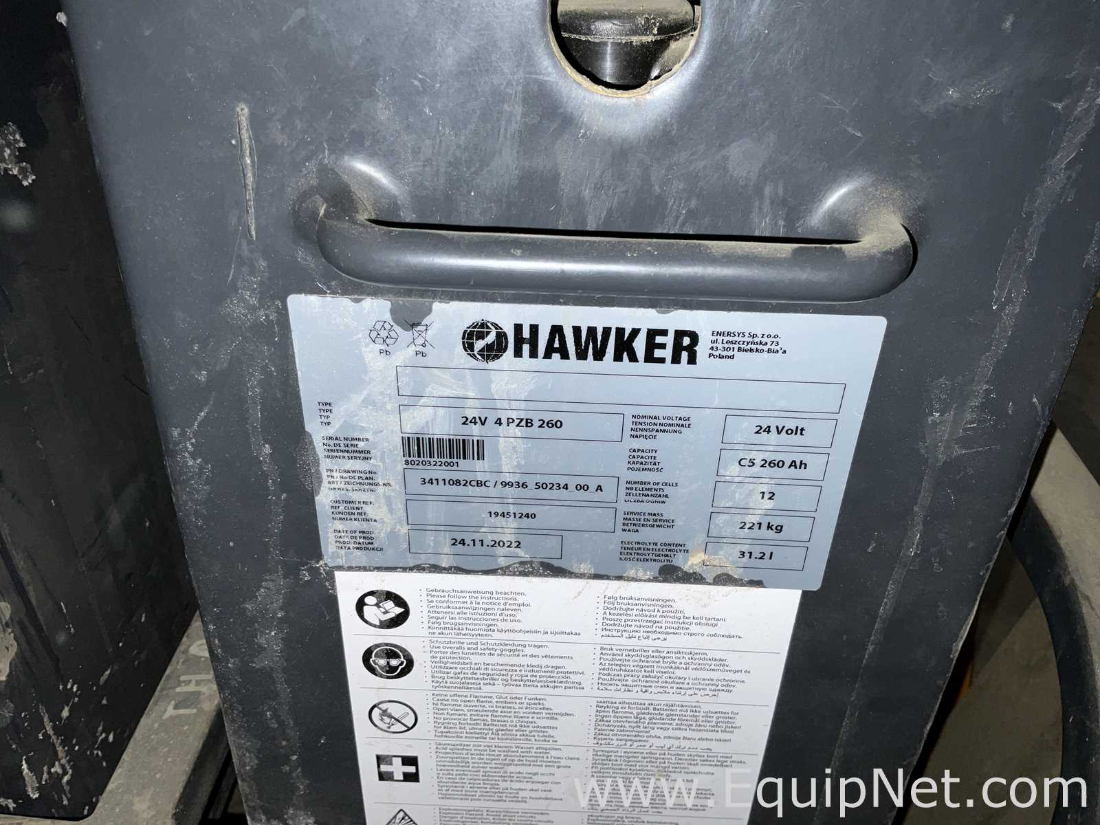 Hawker GmbH 24V 4PZB260 Fork Lift Battery