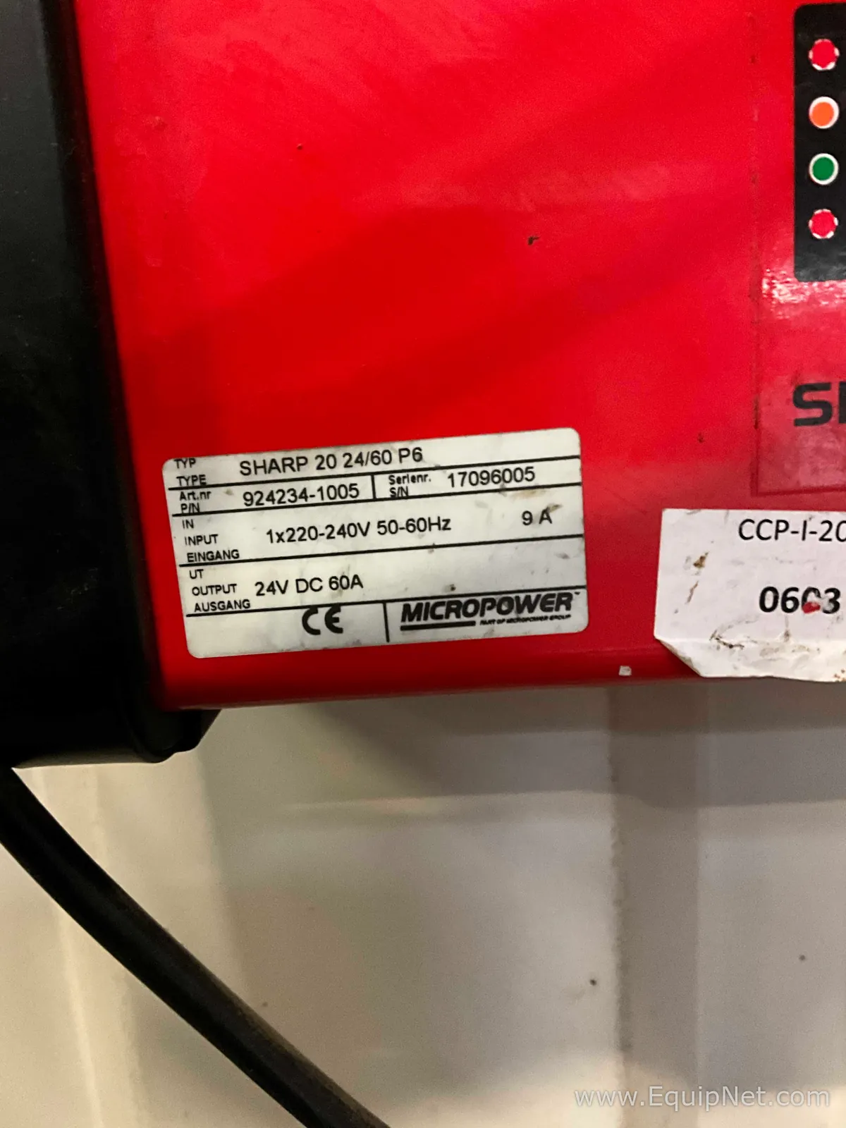 Micropower SHARP 24/60 P6 Battery Charger For 24V Batteries