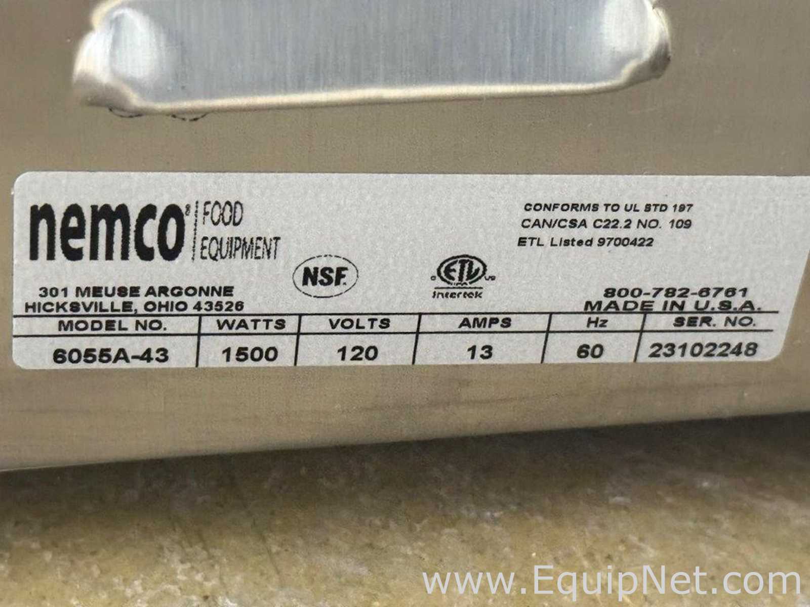 Maquinaria para Proceso de Alimentos Nemco Food Equipment 6055A-43