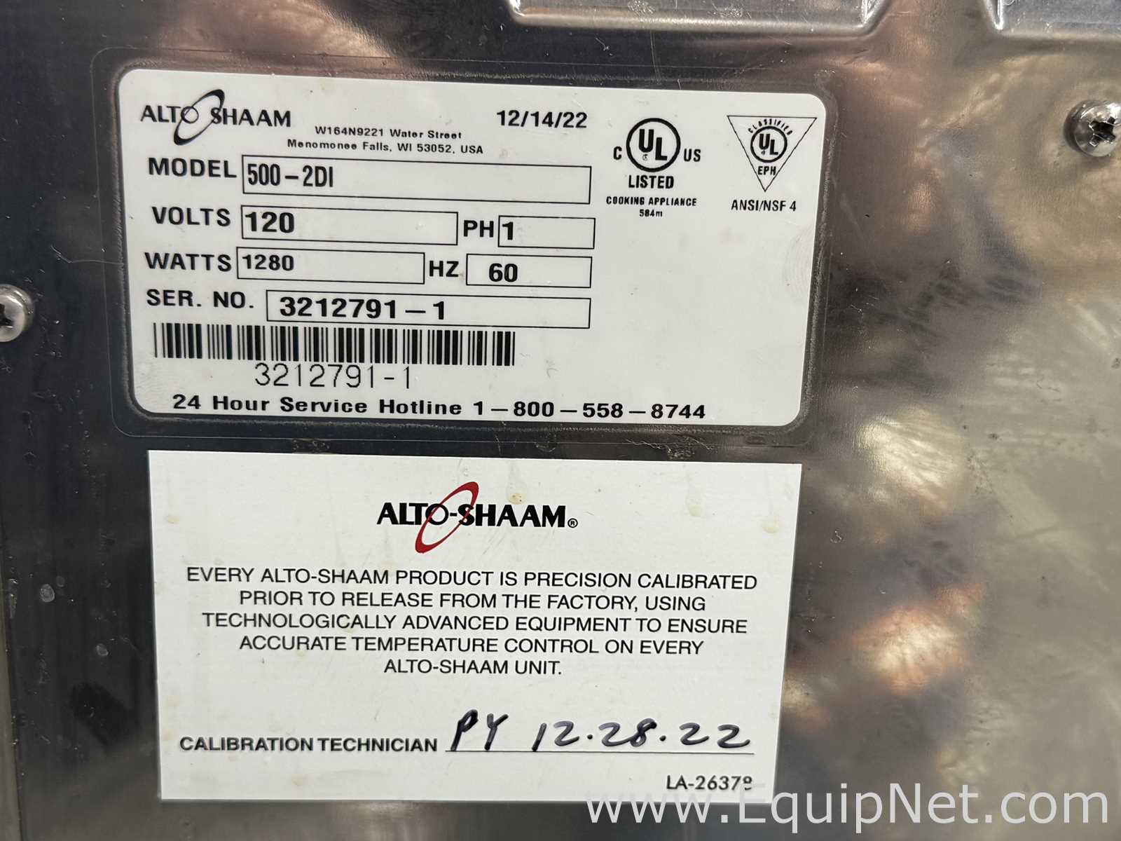 Maquinaria para Proceso de Alimentos Alto Shaam Inc 500-2DI
