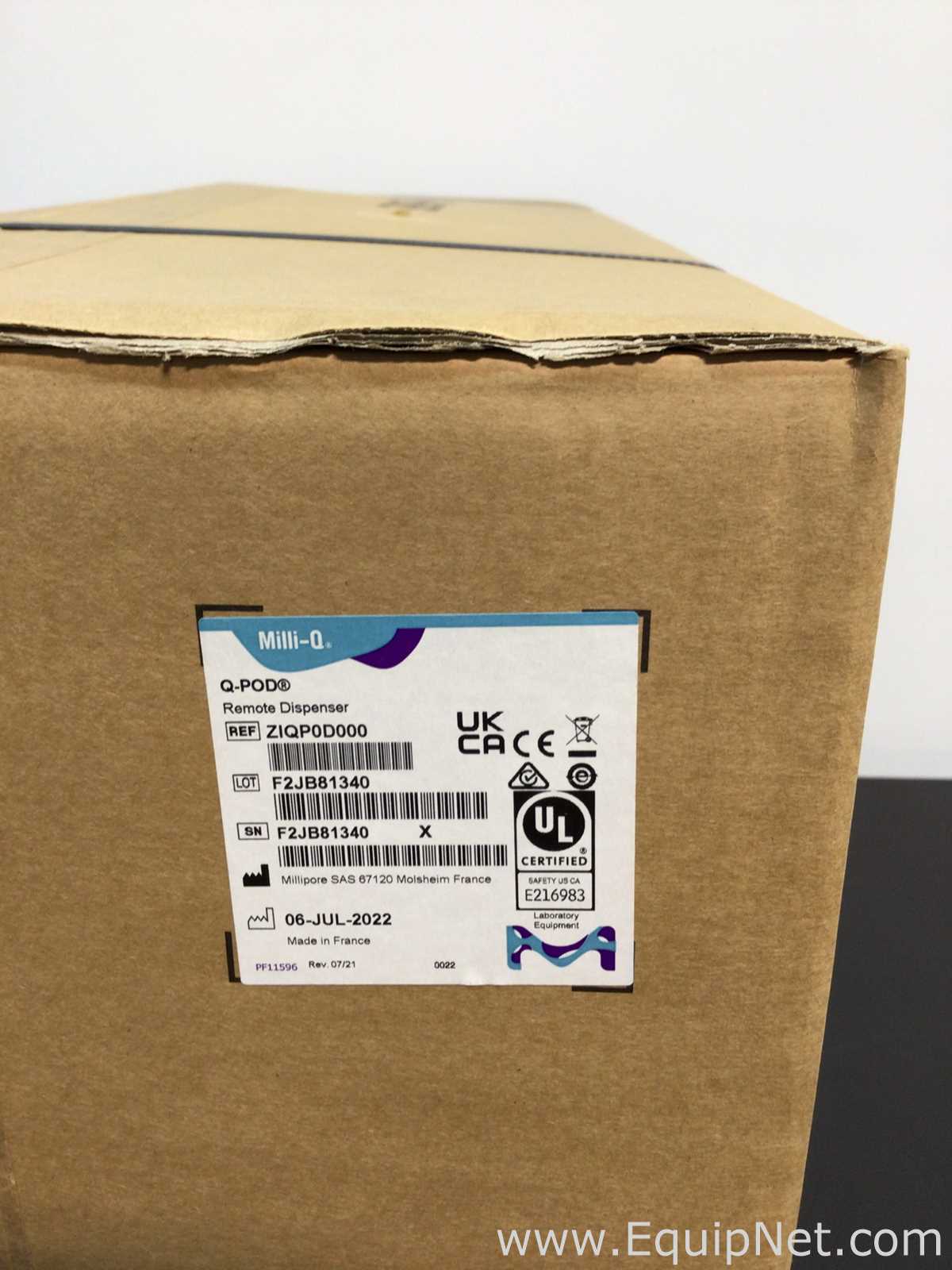 Dispensador Milli-Q Q-POD. Sin usar