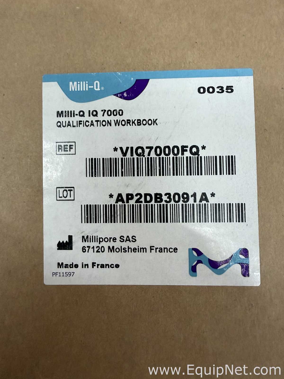 Unused Millipore Milli-Q IQ 7000 Laboratory Water Purification System With Accessories