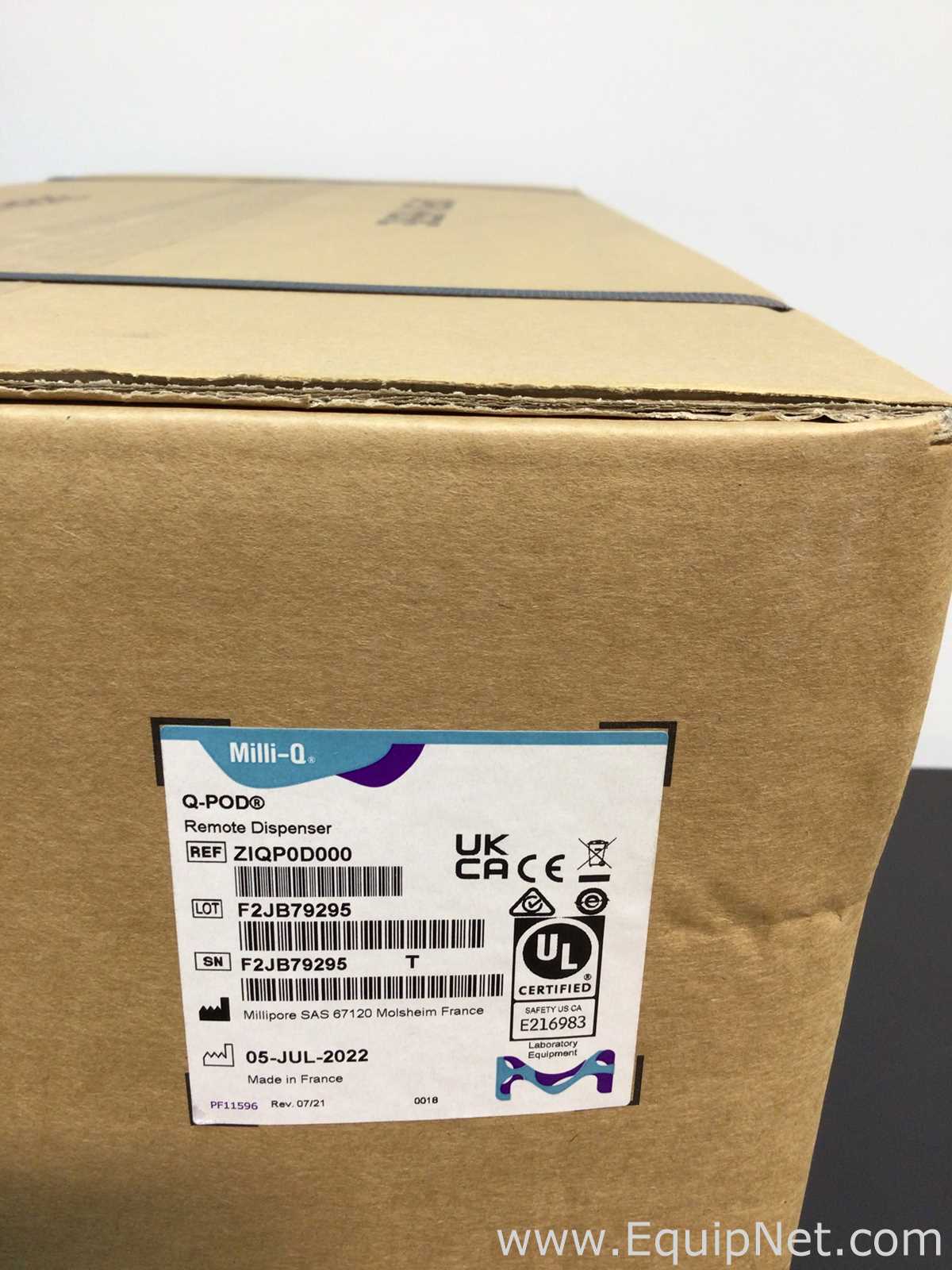 Dispensador Milli-Q Q-POD. Sin usar