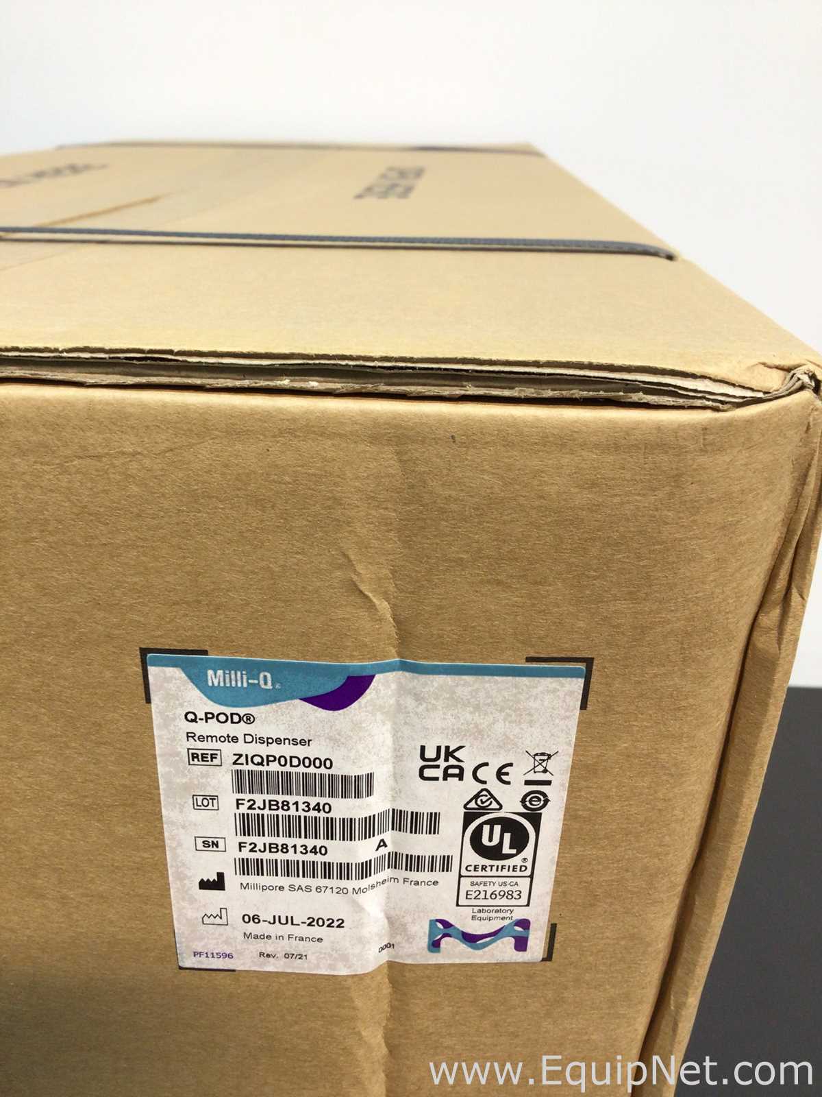Unused Milli-Q Q-POD Remote Dispenser With Connector 2m S2Q