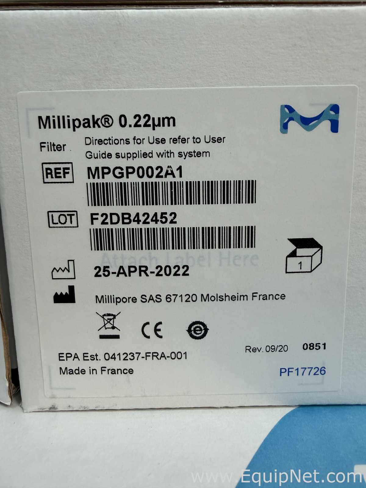 Sistema de Purificación y Destilación de Agua Millipore Milli-Q IQ 7000. Sin usar