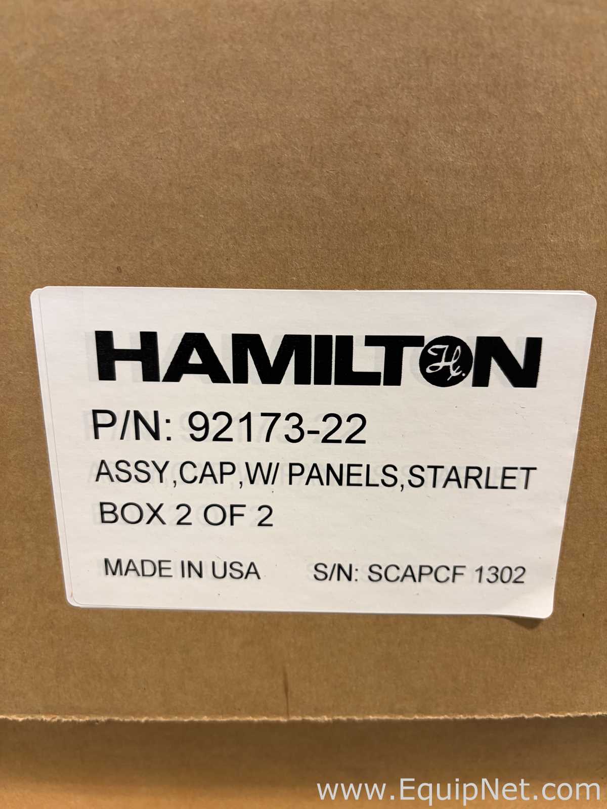 Hamilton 92173-22 Cap Assembly with Panels For Microlab STARlet Automated Liquid Handler