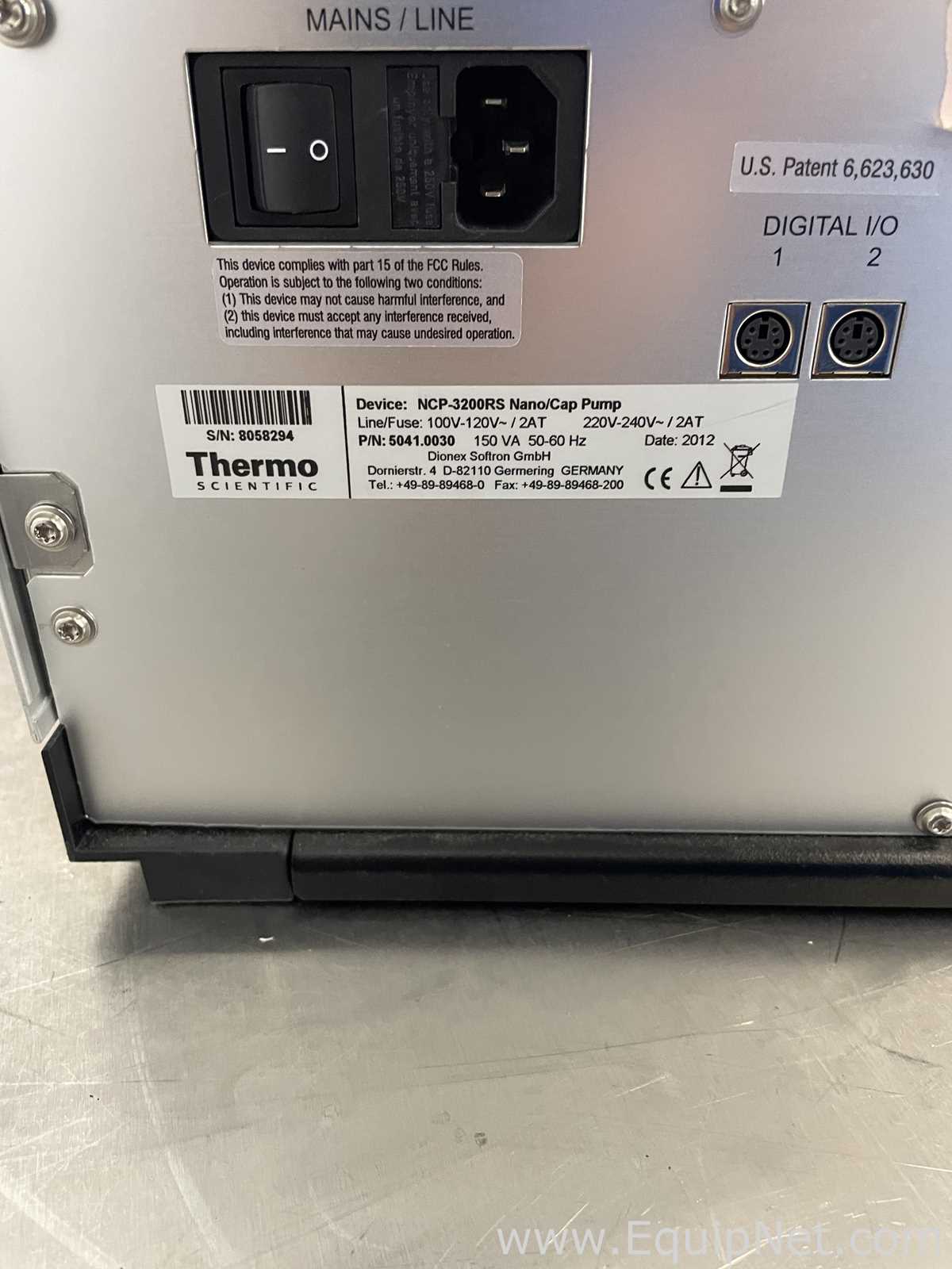Lot of 2 Thermo Fisher Scientific NCP-3200 RS Nano/Cap Pump HPLC Components
