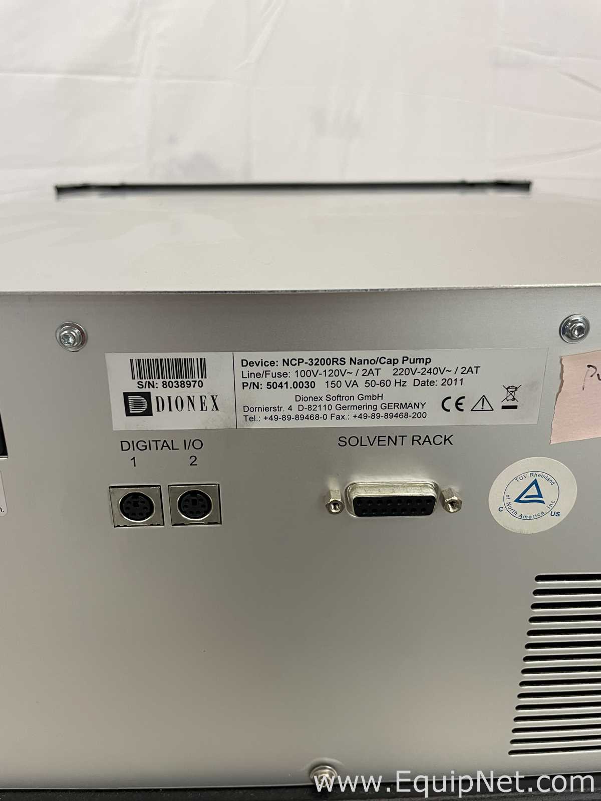 Lot of 2 Thermo Fisher Scientific NCP-3200 RS Nano/Cap Pump HPLC Components