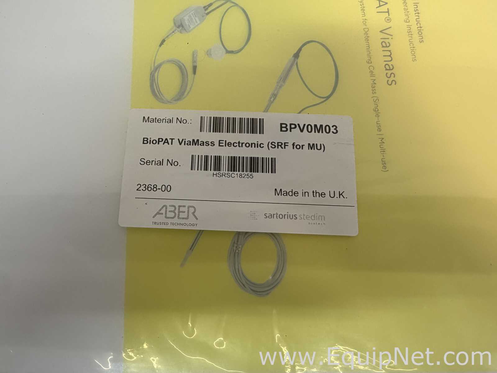 Lote de  Biorreactor Sartorius 