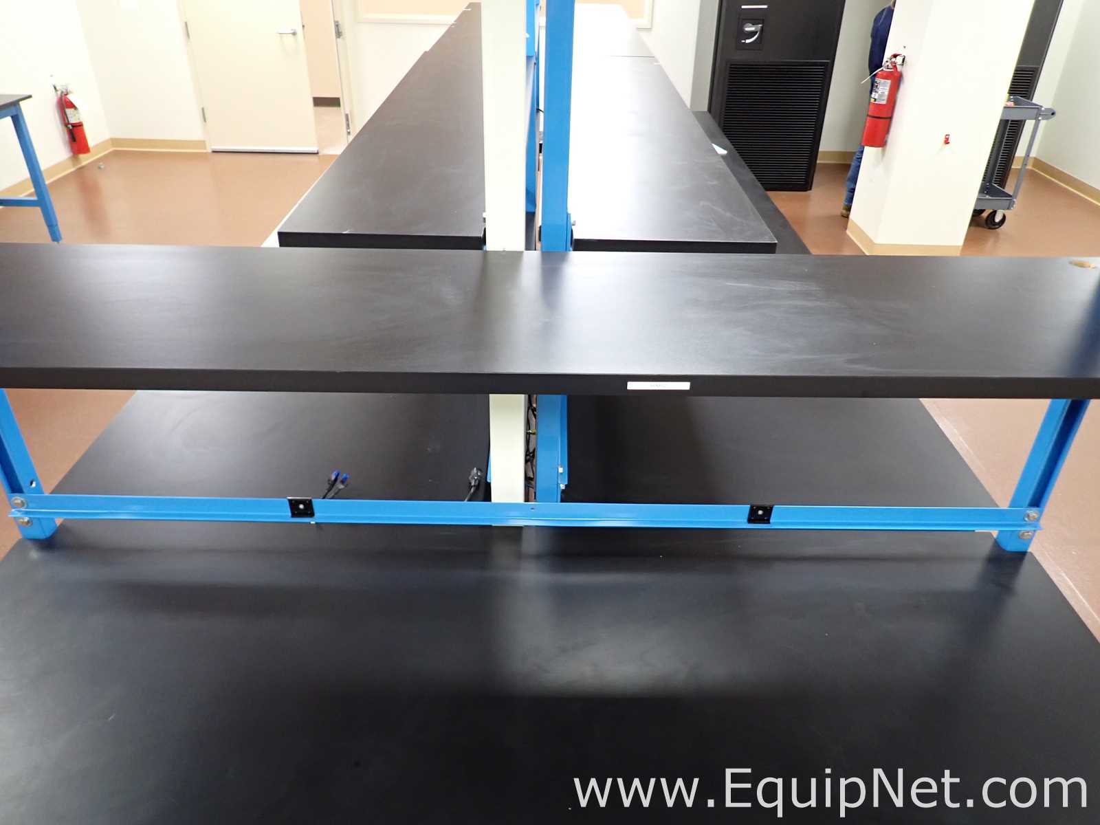 Lot of 5 Lab Benches with Attached Drawers