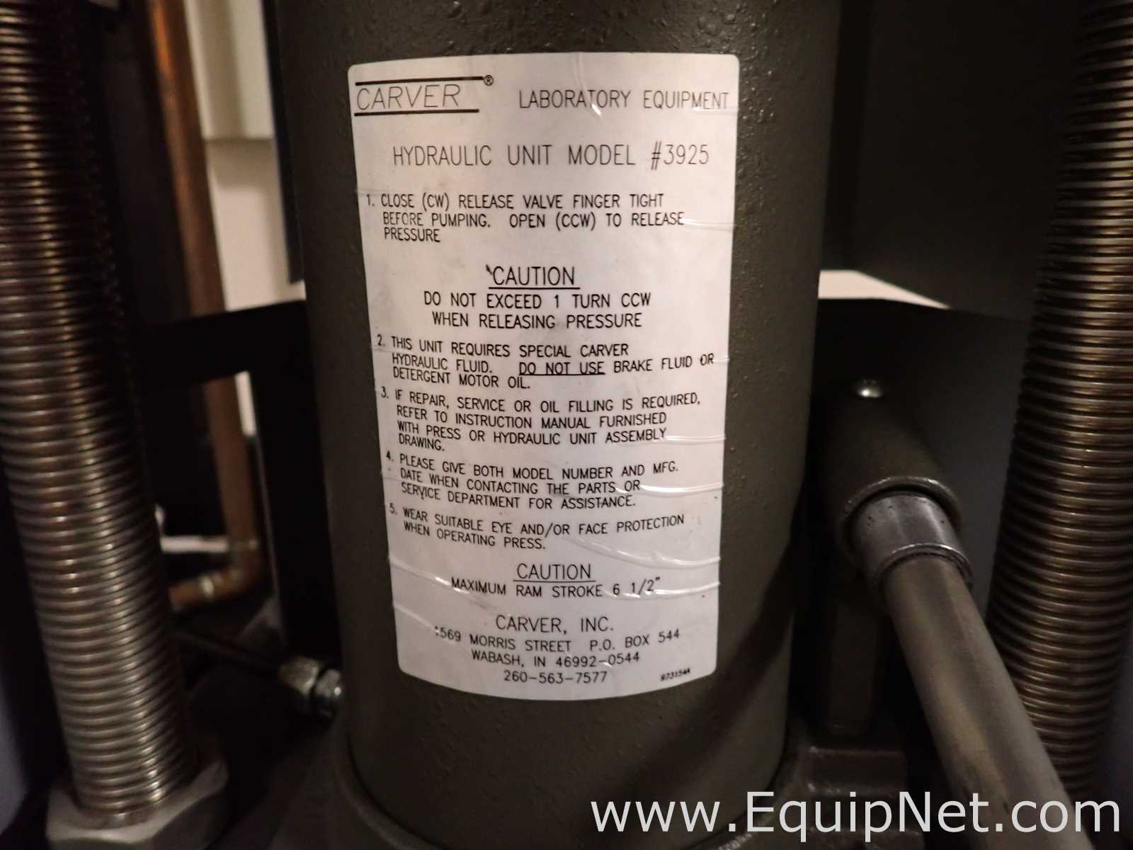 Carver Model M Hydraulic Press