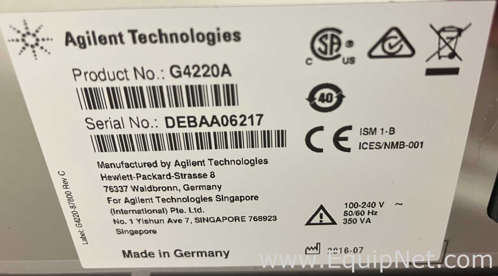 HPLC Agilent Technologies 1290
