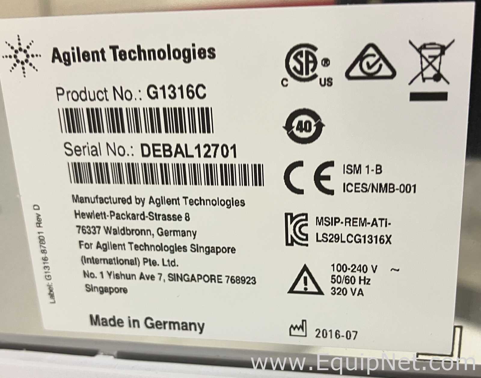 HPLC Agilent Technologies 1290