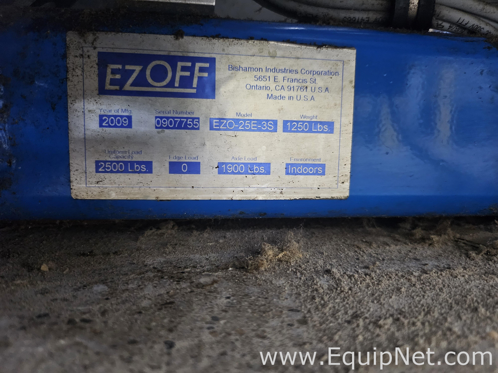 Equipamento de Elevação Bishamon lndustries Corporation EZO-25E-3S